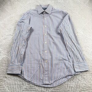 Polo Ralph Lauren Regent Custom Fit Shirt Mens 15.5 32/33 Striped LS Preppy Frat